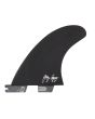 Quillas para tabla de surf FCS II Gerry Lopez Performance Core Tri-Quad Fins Negras Medium interior