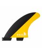 Quillas para Tabla de Surf FCS II Mick Fanning Performance Core Tri-Fins Negro-Mango Medium