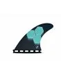 Quillas para tabla de surf Futures FAM1 Honeycomb Turquesa y Azul Marino Tri-Fins Medium Quilla Central