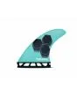 Quillas para tabla de surf Futures FAM1 Honeycomb Turquesa y Azul Marino Tri-Fins Medium
