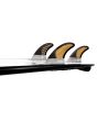 Quillas para tabla de surf Futures Rob Machado 3.0 Blackstix Bambú y gris 3 fin set