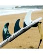 Quillas para tabla de Surf Deflow Highline EVO L Verdes Tri-Fins FCS II Set Up