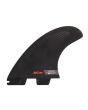 Quillas para tabla de Surf FCS II Firewire Performance Core Tri Fins negras talla M posterior