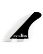 Quillas para tabla de surf FCS II Mick Fanning Performance Core Tri-fins blancas y negras talla L
