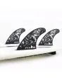 Quillas para tabla de surf FCS II Filipe Toledo Performance Core Tri-Fins Negro-Blanco Talla M Thruster set up