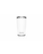 Vaso Termo de campamento YETI Rambler 20oz Tumbler blanco frontal