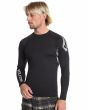 Hombre con Licra de manga larga Volcom VTV Jack Robinson LS Rashguard UV 50+ Negra Rashguard