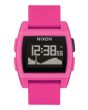 Reloj de mareas Nixon Base Tide fucsia frontal