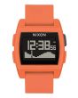 Reloj de mareas Nixon Base Tide naranja frontal