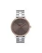 Reloj analógico sumergible Nixon Kensington Silver-Rose Gold-Taupe para mujer