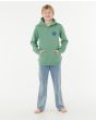 Niño con Sudadera de capucha Rip Curl Wetsuit Icon verde hierba 8-16 años bolsillo