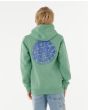 Niño con Sudadera de capucha Rip Curl Wetsuit Icon verde hierba 8-16 años estampado espalda