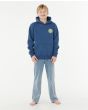 Niño con Sudadera de capucha Rip Curl Wetsuit Icon azul marino claro 8-16 años corte estándar
