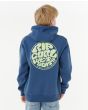 Niño con Sudadera de capucha Rip Curl Wetsuit Icon azul marino claro 8-16 años estampado espalda