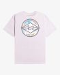 Camiseta de manga corta Billabong Rotor Diamond lavanda para hombre posterior