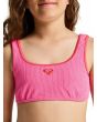 Top del bikini bralette Roxy Aruba Rosa para niña 6-16 años