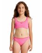 Niña con bikini bralette Roxy Aruba Rosa 
