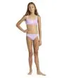 Niña con Bikini Bralette Roxy Girl Solid Active Violeta conjunto