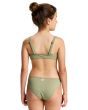 Niña con Bikini Roxy Girl Solid Active RG Oil Green posterior