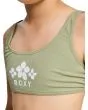 Niña con Bikini Roxy Girl Solid Active RG Oil Green serigrafía