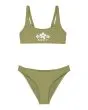 Bikini bralette Roxy Girl Solid Active verde Oil Green para niña 6-16 años