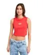Mujer con camiseta sin mangas Roxy Iconic Days roja