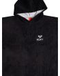 Poncho cambiador Roxy Sunny Joy Negro Antracita para mujer bordado logo