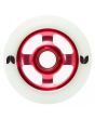 Rueda para patinete Blazer Pro Stormer 4 Spoke Aluminium blanca y roja 100mm 88a frontal