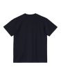 Camiseta de manga corta Carhartt WIP Chase color Dark Navy-Gold para hombre posterior