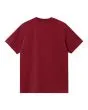 Camiseta de manga corta Carhartt WIP Chase Scarlet-Gold para hombre vista trasera