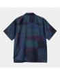 Camisa de manga corta Carhartt WIP Geo Shirt Azul para hombre posterior