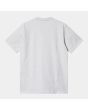 Camiseta de manga corta Carhartt WIP Script gris logo rojo para hombre posterior