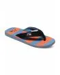 Sandalias Quiksilver Molokai Layback azules, rojas y negras para hombre frontal 