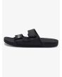 Chanclas Quiksilver Rivi Double negras para hombre izquierda 