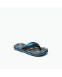 Chanclas Reef Kids Ahi Bolt Up azules para niño frontal