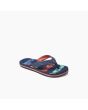 Chanclas Reef Kids Ahi Navy Palms Stripe azul marino para niño frontal