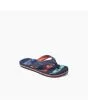 Chanclas Reef Kids Ahi Navy Palms Stripe azul marino para niño frontal
