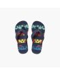 Chanclas Reef Kids Ahi Navy Palms Stripe azul marino para niño