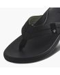 Sandalias Reef Cushion Phantom 2.0 Negras para hombre correa de cuero nobuck sintético