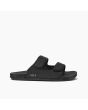 Sandalias veganas Reef Cushion Tradewind Negras para hombre lateral