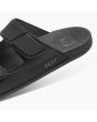 Sandalias veganas Reef Cushion Tradewind Negras para hombre talón