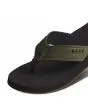 Sandalias Reef The Layback color negro y verde oliva para hombre correa de dedo