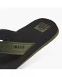 Sandalias Reef The Layback color negro y verde oliva para hombre talón