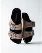 Sandalias Verbenas Randel Serraje Tachas Piedra para mujer doble hebilla