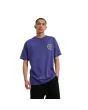 Hombre con camiseta Santa Cruz Crescent Moon Chest Navy Dusk frontal