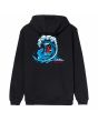 Sudadera con capucha Santa Cruz Screaming Wave Negra para hombre