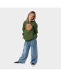 Niña con Sudadera de capucha Santa Cruz Youth Classic Dot Verde Dark Moss ajuste regular