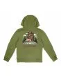 Sudadera con capucha Santa Cruz Youth Screaming Grizzly Verde Iguana para niño/a 6-14 años