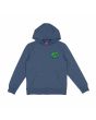 Sudadera con capucha Santa Cruz Youth Slime Dot azul para niño/a 6-14 años frontal