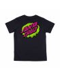 Santa Cruz Youth Slime Dot – Camiseta negra niño/a gráfico posterior